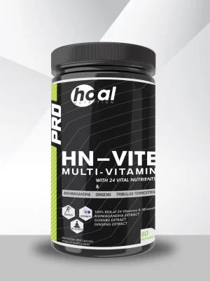 HOAL Nutrition HN-VIT Multivitamin for Men & Women | 24 Essential Vitamins & Minerals with Ashwagandha, Ginseng & Tribulus | Immunity, Energy, Stress & Brain Support | 60 Veg Capsules | 100% RDA