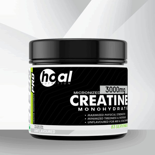 Hoal Nutrition Creatine Monohydrate | 250g Unflavoured | 100% Pure Micronized Creatine Powder | Muscle Gain, Strength & Endurance Supplement | Fast Absorbing | No Fillers | Lab-Tested
