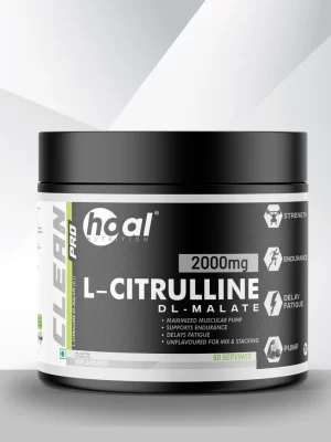 L-Citrulline Malate powder Pre-workout for muscle pump Nitric Oxide booster supplement Best Citrulline supplement India Workout supplement for endurance Muscle fatigue recovery drink Hoal Nutrition pre workout 2000mg Citrulline Malate benefits Unflavoured citrulline supplement Clean label fitness supplements