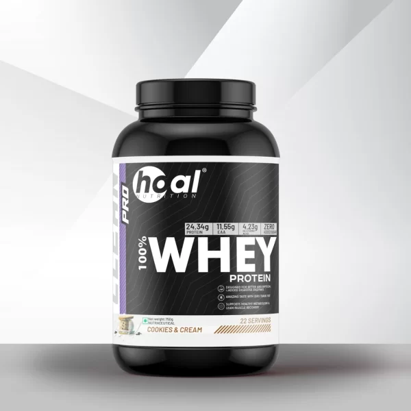 HOAL Clean Whey Protein - Affordable Cookies and Cream Whey Protein for Beginners in India