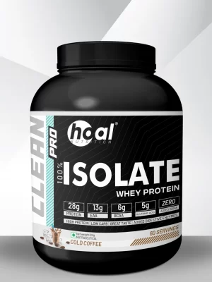 HOAL Nutrition 100% Whey Isolate Protein – Cold Coffee Flavor | 750g Jar – High Protein, Zero Sugar Supplement for Lean Muscle Growth