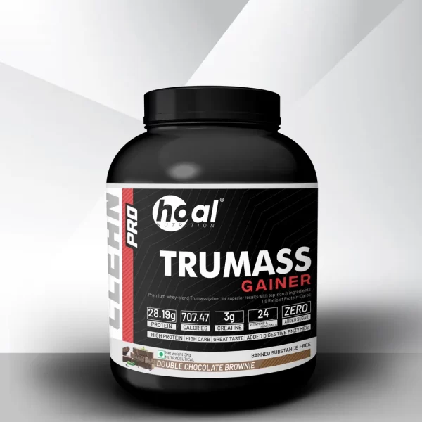 HOAL Nutrition TRUMASS GAINER | 707 kcal, 28g Protein, Creatine, No Sugar | DigeZyme® Digestive Enzymes